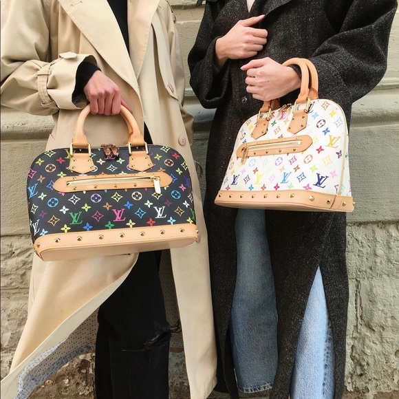 Louis Vuitton White Multicolore PM Alma - Picture 3 of 12